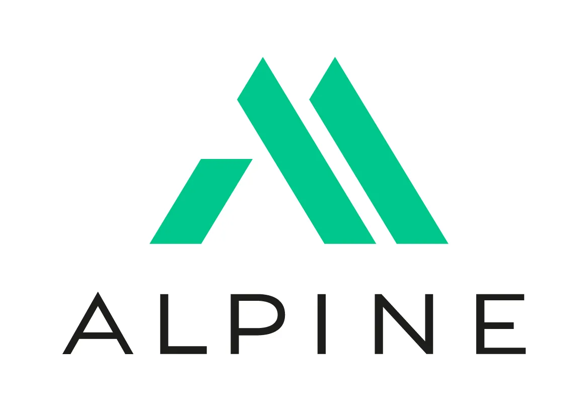 Logo und Schriftzug von Alpine